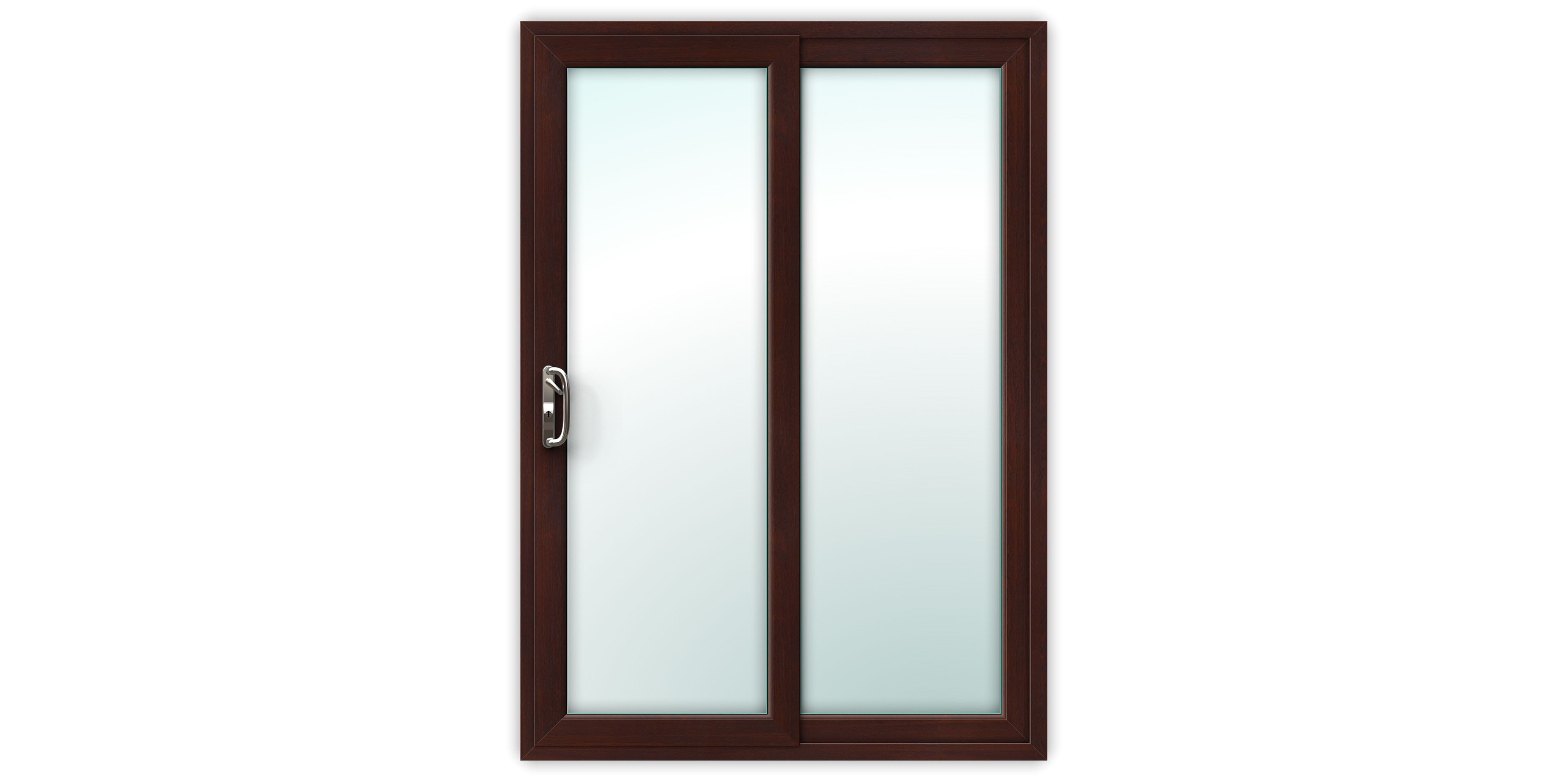 5ft Rosewood uPVC Sliding Patio Doors | Flying Doors