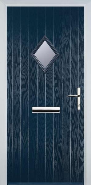 Blue 1 Diamond Composite Front Door