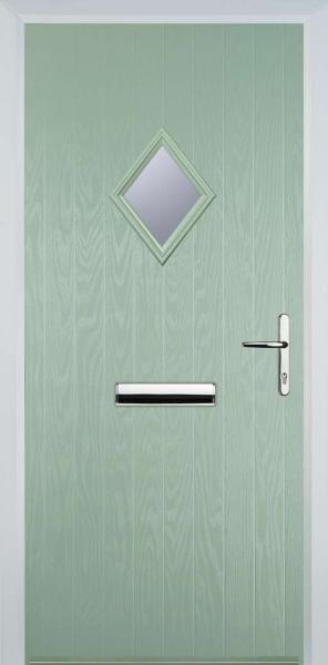 Chartwell Green 1 Diamond Composite Front Door