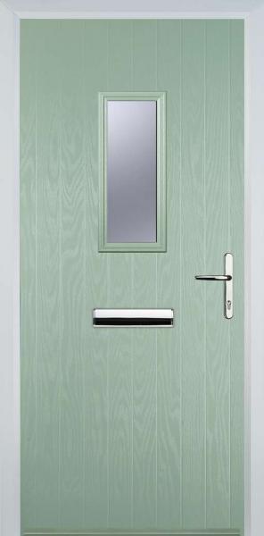 Chartwell Green 1 Square Composite Front Door