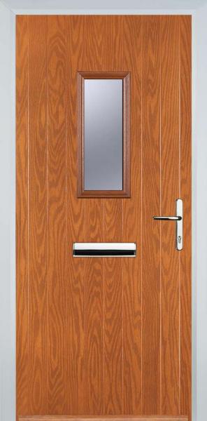 Oak 1 Square Composite Front Door