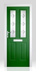 Victorian Right Hand Green Composite Front Door