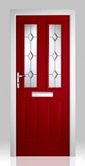 Victorian Right Hand Red Composite Front Door