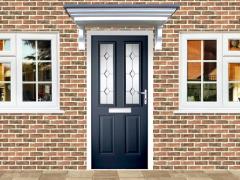 Victorian Left Hand Blue Composite Front Door