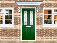 Victorian Right Hand Green Composite Front Door