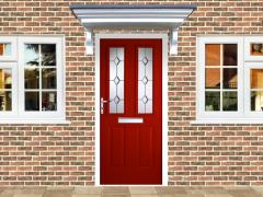 Victorian Right Hand Red Composite Front Door