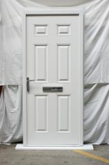 Victorian Right Hand White Composite Front Door