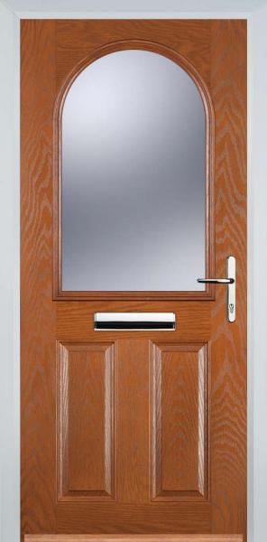 Oak 2 Panel 1 Arch Composite Front Door