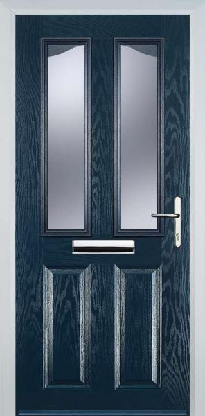 Blue 2 Panel 2 Angle Composite Front Door