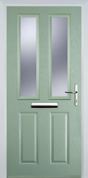 Chartwell Green 2 Panel 2 Square Composite Front Door