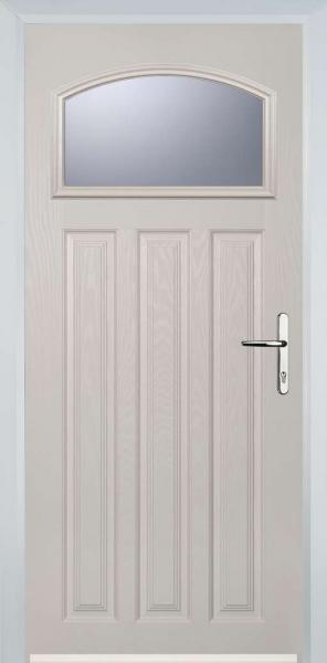 Cream 3 Panel 1 Square Composite Front Doors Composite Front Door