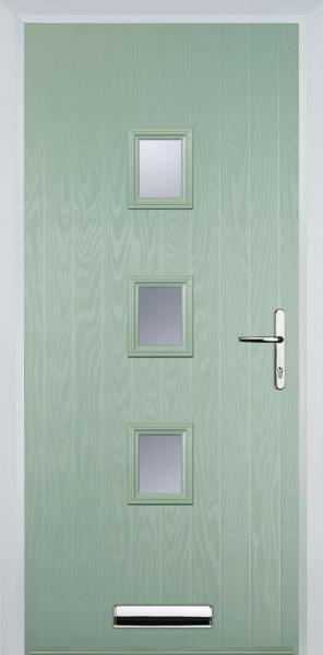 Chartwell Green 3 Square Composite Front Door