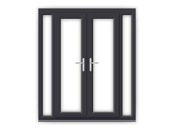 Anthracite Grey uPVC French Doors | Flying Doors