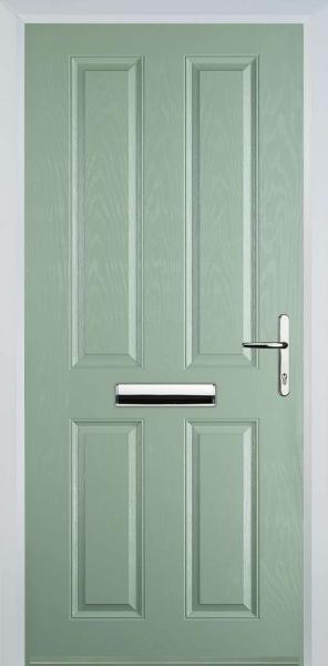 Chartwell Green 4 Panel Composite Front Door