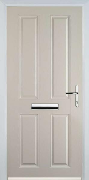 Cream 4 Panel Composite Front Door