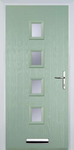 Chartwell Green 4 Square Composite Front Door