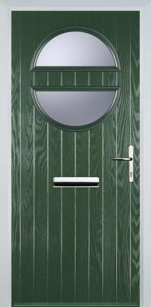 Green Circle Composite Front Door