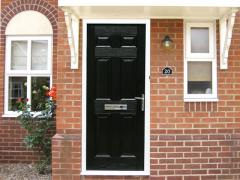 Regency Black 3ft Composite Front Door Set