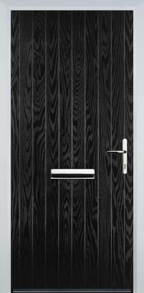 Black Cottage Composite Front Door