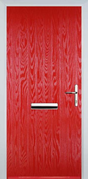 Poppy Red Cottage Composite Front Door