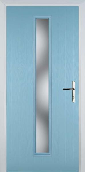 Duck Egg Blue Cottage Long Composite Front Door