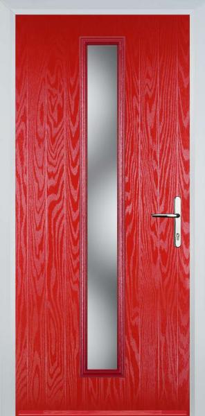 Poppy Red Cottage Long Composite Front Door