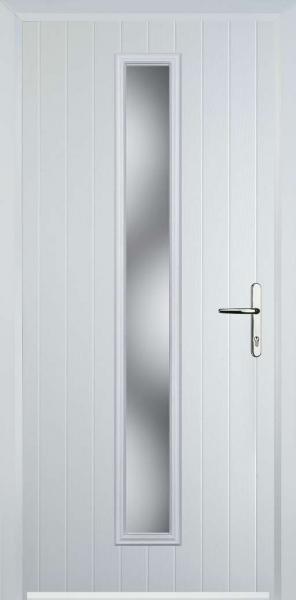 White Cottage Long Composite Front Door