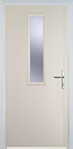 Cream Middle Square Composite Front Door