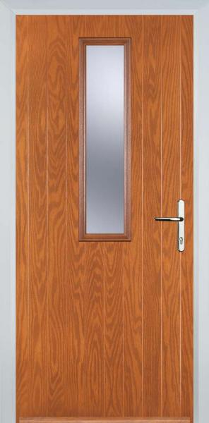 Oak Middle Square Composite Front Door