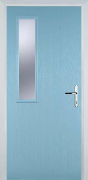 Duck Egg Blue Middle Square Left Composite Front Door