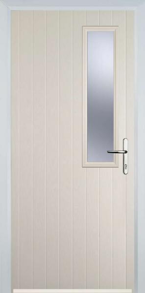 Cream Middle Square Right Composite Front Door