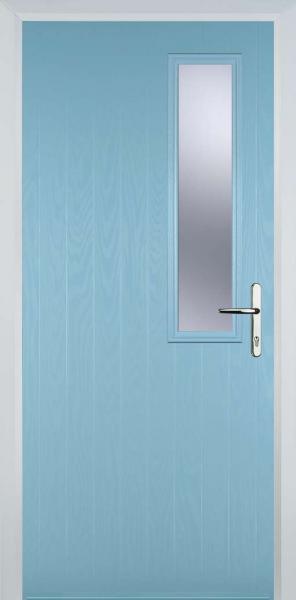 Duck Egg Blue Middle Square Right Composite Front Door