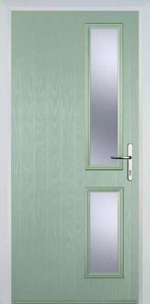 Chartwell Green Twin Side Right Composite Front Door