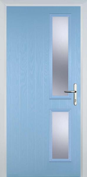 Duck Egg Blue Twin Side Right Composite Front Door