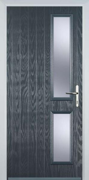 Grey Twin Side Right Composite Front Door